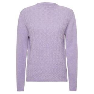 简约百搭绞花套头显白毛衣 宽松显瘦加厚半高领羊绒衫女100纯羊绒