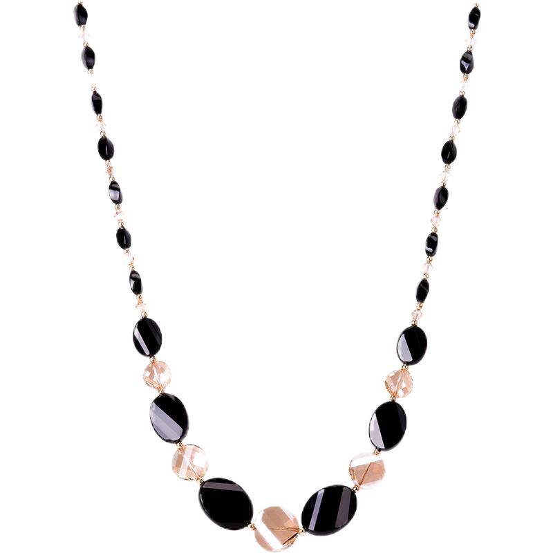 鸿澜毛衣链2025年新款潮长款玛瑙项链女衣服挂件配饰高档玉石网红