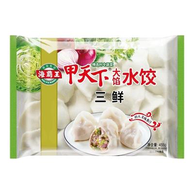 速冻食品海霸王三鲜肉馅水饺饺子早餐夜宵方便加热半成品速食