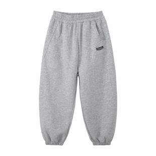 左西童装男童运动裤加厚儿童秋冬大童裤子男孩加绒休闲长裤卫裤