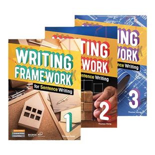 正版正版正版 Writing Framework for Sentence/Paragraph/Essay Writing 原版中小学英语写作 句子段落短文写作专项教材 带APP