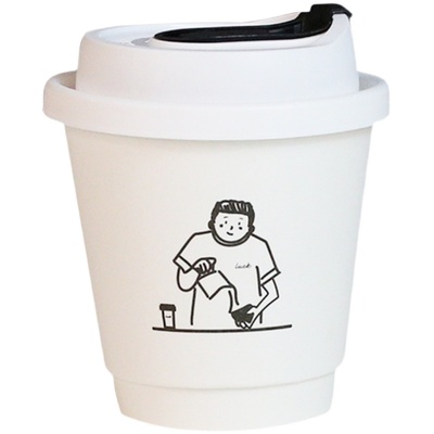 一次性ins风外卖打包定制纸杯