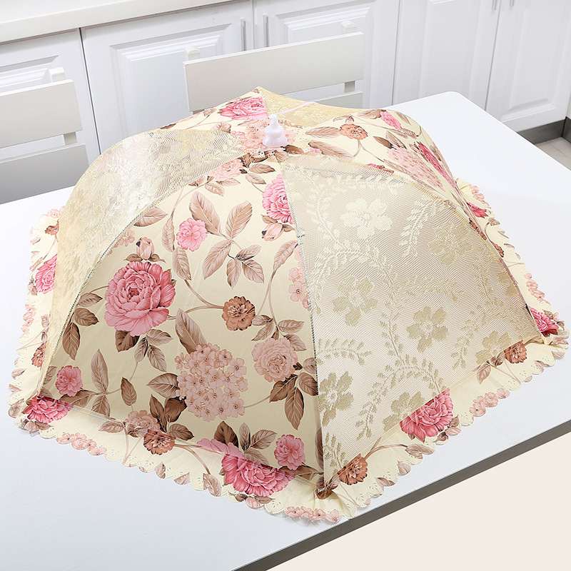 大号饭菜罩子桌盖菜可折叠餐桌罩家用罩菜盖遮罩盖子剩菜菜食物伞