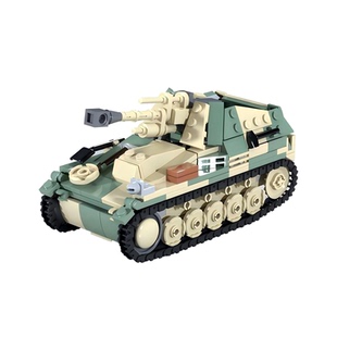 胡蜂自行火炮坦克积木MOC创意ob德军二战拼插模型小颗粒玩具礼物