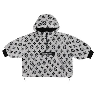 男童秋冬套装2026新款连帽加绒毛毛衣外套保暖男宝宝洋气两件套潮