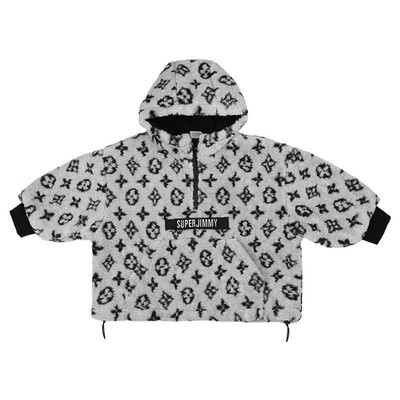 男童秋冬套装2025新款连帽加绒毛毛衣外套保暖男宝宝洋气两件套潮