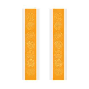 锦墨堂蜡染彩色鎏金瓦当对联宣纸半生熟四尺对开三开五七言楹联纸毛笔书法作品参赛创作专用手工宣纸安徽泾县