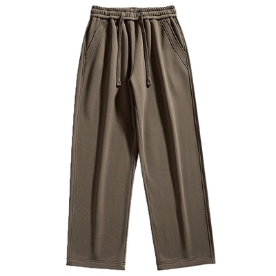 长裤抽绳美式复合奥粒绒休闲裤