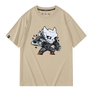 怪兽8号动漫周边同款cos短袖T恤卡夫卡男女夏季二次元纯棉上衣服
