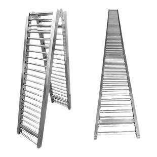 卸货神器滑梯随车搬运神器卸车滑道不锈钢滚筒输送机无动力滑轮