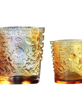 琉璃蒸蒸日上龙笔筒摆件居家客厅老板办公桌面摆放商务定制礼品