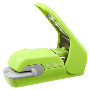 日本国誉无钉无针款订书机 办公学生家用省力型手握式订书器INS压纹无订免钉可爱少女心迷你小号便携式订书机