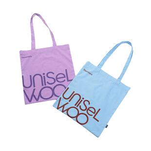 UniSeLWoo呦卧小众单肩帆布袋手提时尚百搭上班通勤包帆布包紫色