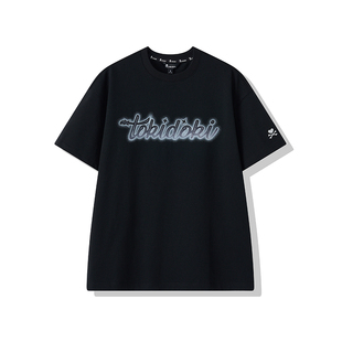 tokidoki2025春季新款渐变拉浆印花短袖T恤男女同款情侣宽松上衣