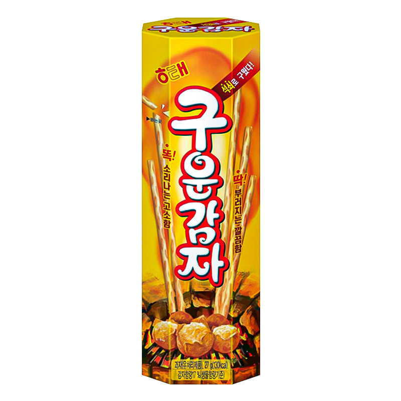 韩国进口海太烤薯棒饼干零食