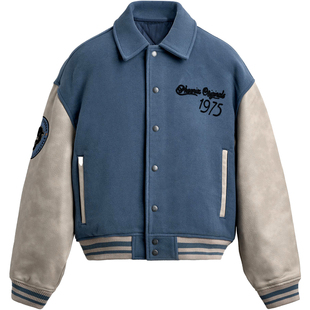 柜799！秋冬男装美式刺绣夹克4575420 819短款棉服厚外套4575/420