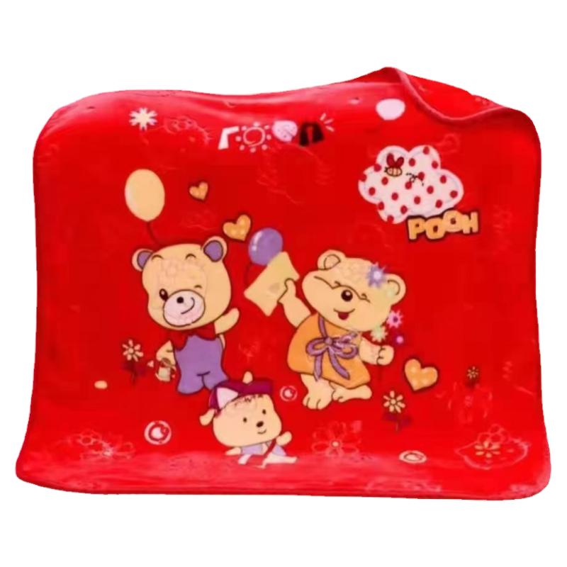 双层加厚云毯小孩秋冬午睡抱被子休闲毯/毛毯/绒毯