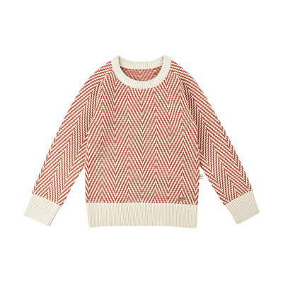WirraWirra北欧风男女宝宝复古上衣24冬季新款波纹保暖毛衣打底衫