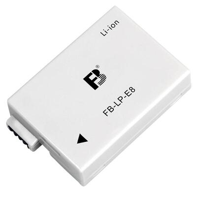 FB/沣标LP-E8电池买两个送座充充电器佳能550D 600D 650D 700D数码单反相机X4 X5备用EOS照相机lpe8电池配件