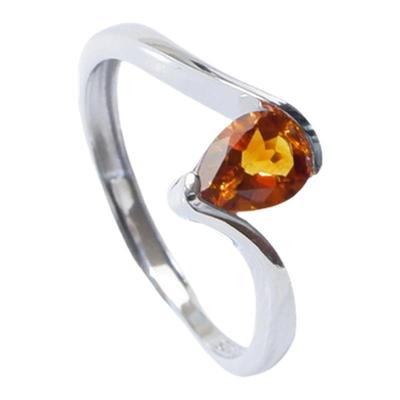 明星设计师同款招财转运黄水晶戒