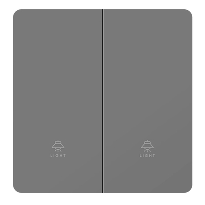 国际电工二开双控开关超薄肤感面