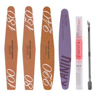 卡妞搓条美甲专用海绵打磨条3件套修型抛光卸甲耐用不掉砂指甲锉