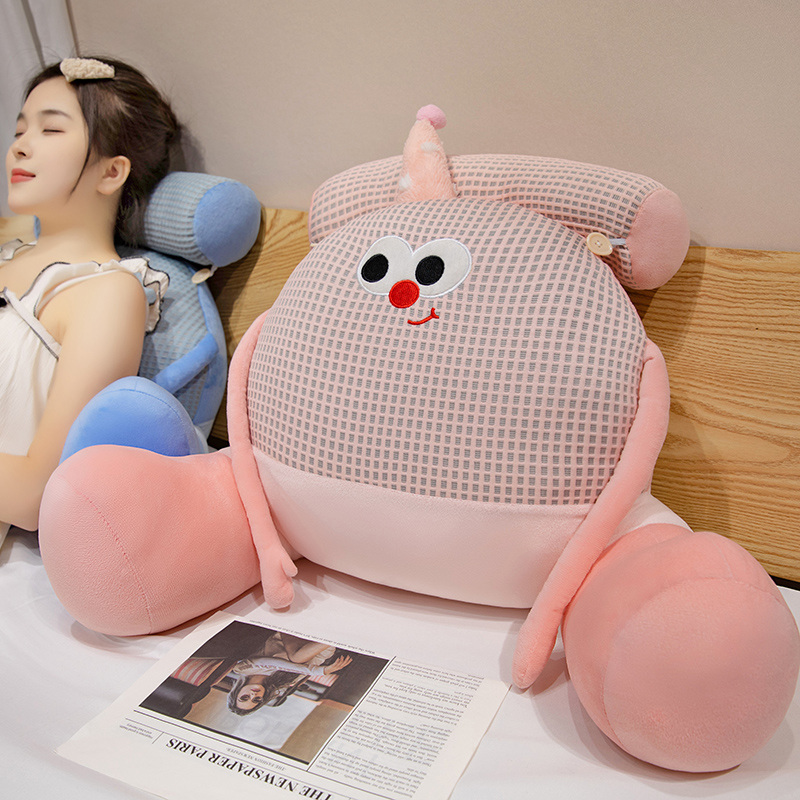 冰丝床头靠垫软包护腰靠枕大靠背垫孕妇沙发抱枕宿舍床上儿童枕头