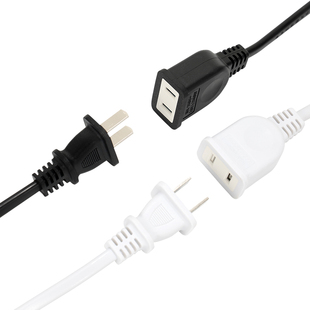 二芯插座电源延长线大功率两插孔加长电吹风电磁炉电热毯插排家用