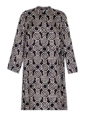 MAX MARA 春夏新款女士黑白印花休闲连衣裙 银泰百货精品301574