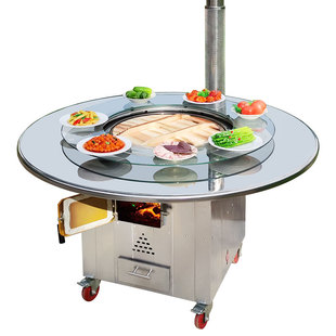 农村柴火灶家用烧木柴火鸡专用灶铁锅炖灶台桌户外移动地锅庭院