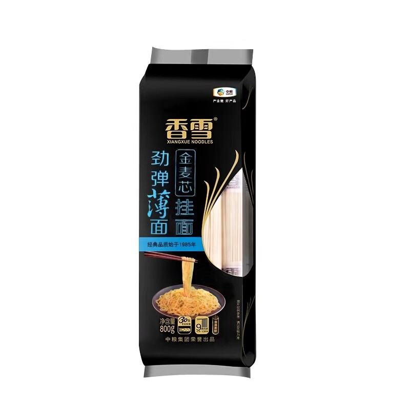 香雪金麦芯劲弹薄面扁条型拌面