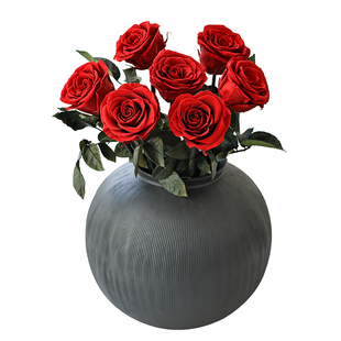 卡布奇洛玫瑰永生花高级感真花干花花束客厅摆设送人闺蜜生日礼物