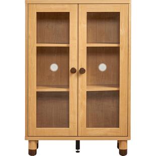 儿童书柜落地家用书架带门书橱收纳储物矮柜置物架小学生林氏木业