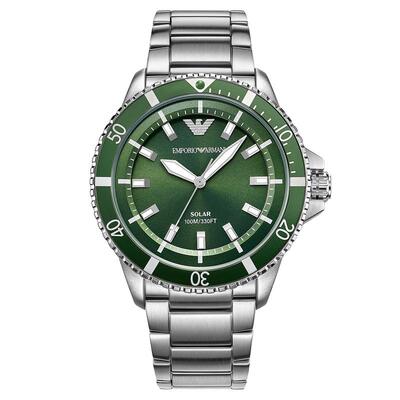 【曾舜晞同款】Armani阿玛尼手表世界探索者潜水太阳能表AR11698