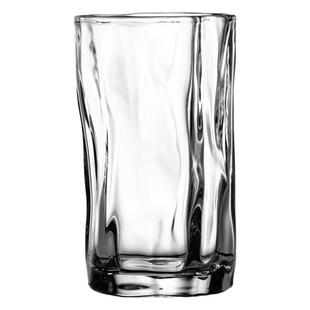 ins风家用不规则扭扭杯冰美式拿铁咖啡杯玻璃杯夏天果汁杯冷饮杯