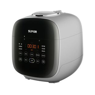 苏泊尔电压力锅2.3升白陶晶球釜双胆家用智能预约煮饭煲汤高压锅