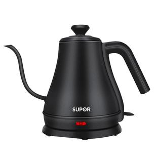 苏泊尔电热水壶家用不锈钢烧水茶艺壶手冲咖啡挂耳细口保温泡茶壶