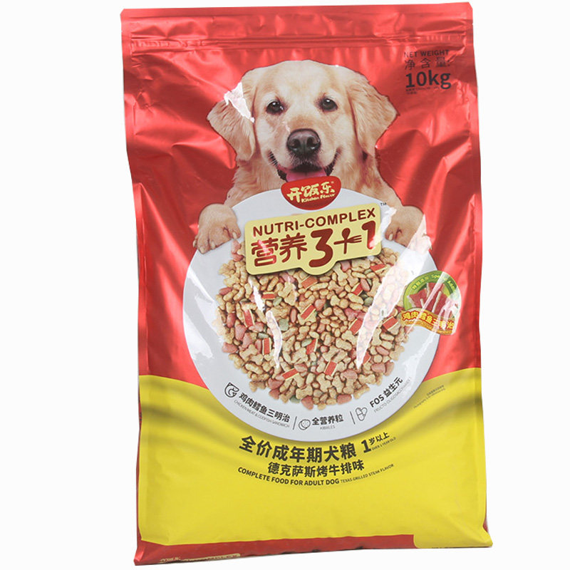 开饭乐狗粮2.5kg成犬德克萨斯烤牛排鳕鱼犬主粮5斤贵宾泰迪金毛