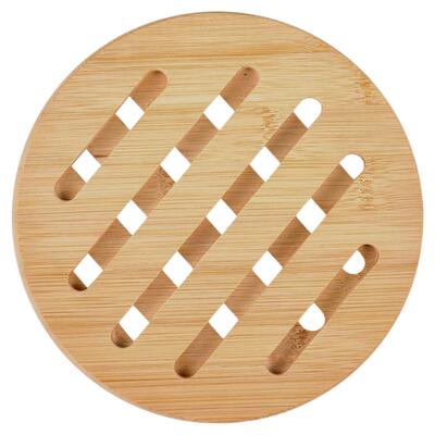 粤昌楠竹木隔热垫餐桌防烫垫厨房餐盘家用碗垫耐高温砂锅专用餐垫