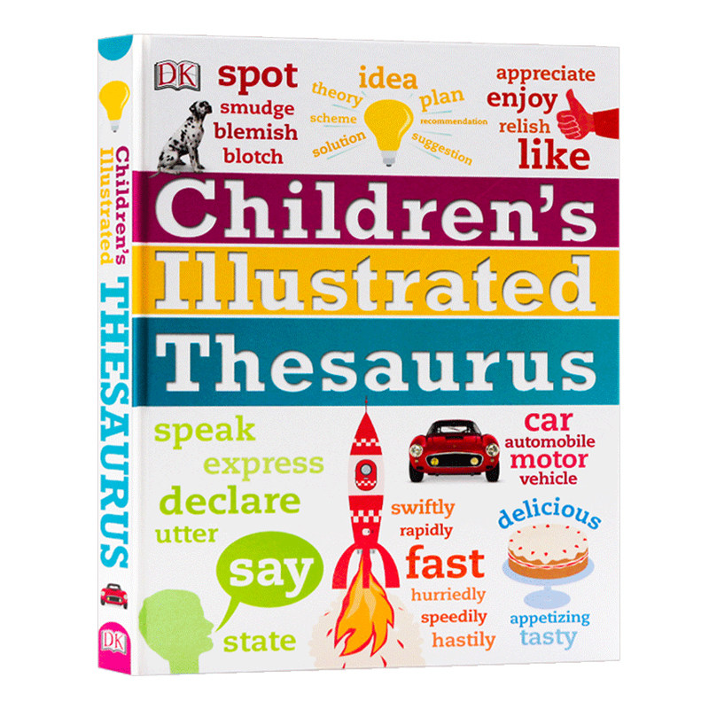 DK儿童图解同义词词典 Children's Illustrated Thesaurus 英文原版儿童英语学习工具书 分类词词典 进口少儿百科 英文版原版书籍