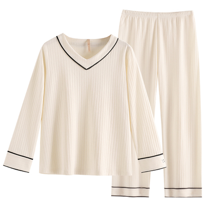 睡衣女士长袖纯棉春秋款家居服