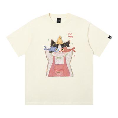 丛林老虎&插画师联名小猫咪T恤