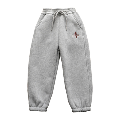 女童一体羊驼绒冬季运动灯笼卫裤