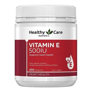 临期 澳洲Healthy Care澳世康维生素E胶囊200粒500IU成人肌肤VE
