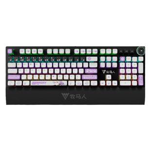 牧马人K200机械键盘有线游戏专用电竞电脑通用男生二次元主题键帽
