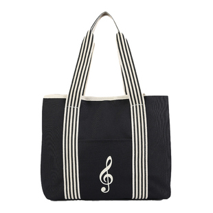 琴谱手提包音符乐器高级感钢琴乐谱包音乐学生老师休闲手提包袋