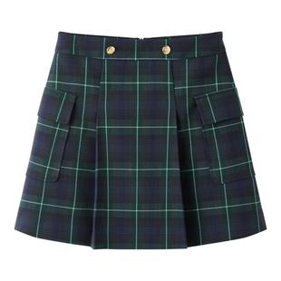 太平鸟女装秋季格纹短裙A1GED3402