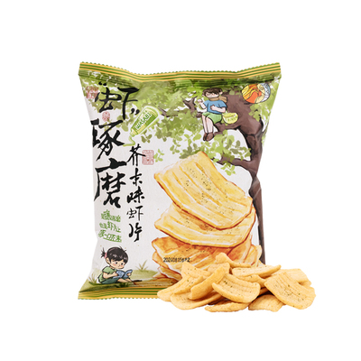 茶颜悦色虾片虾琢磨/芥末风味虾片办公室休闲解馋零食