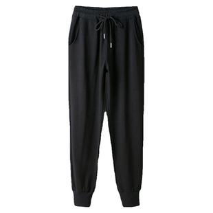 速干运动裤女夏季薄款防晒裤子2025新款宽松卫裤特大码冰丝灯笼裤