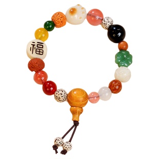 【杭州灵隐】十八籽菩提手串多宝佛珠儿童手链18籽念珠转运珠礼物